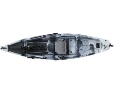 Vienvietė minama žvejybinė baidarė AMBER SALMO 12.0, PROP pedal, 365 x 89 x 33 cm, Urban Camo , HDPE