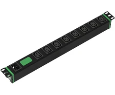 Apc Easy Rack PDU, Basic, Horizontal, 1 Phase, 3.7kW, 230V, 16A, 8 x C13 outlets, IEC60320 C20 inlet