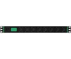 Apc Easy Rack PDU, Basic, Horizontal, 1 Phase, 3.7kW, 230V, 16A, 8 x C13 outlets, IEC60320 C20 inlet