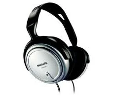 PHILIPS Ausinės SHP2500, speaker diameter - 40 mm, frequency 15-22000Hz, 3,5-6,3mm jack/HiFi, TV/Sidabrinis