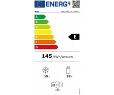 BEKO Integruojamas šaldytuvas BU1154N, E energetinė klasė, aukštis 81,8cm