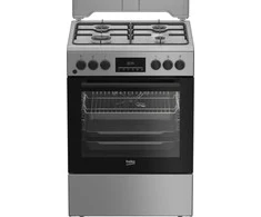 Viryklė BEKO Cooker FBM62320SDS, Plotis 60 cm, A, Gas/Electric, LED screen