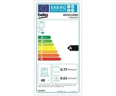 BEKO kompaktinė orkaitė BBCM13300X, aukštis 45,5 cm, A energijos klasė