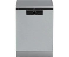 BEKO Laisvai pastatoma indaplovė BDFN26530X, energinė klasė D, plotis 60 cm, SelfDry, 3-ias stalčius, Inox (Pažeista pakuotė)
