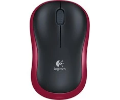 Bevielė pelė Logitech M185. Raudona