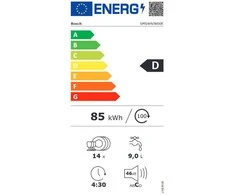 Bosch SMS4HVW00E Serija 4, Laisvai statoma indaplovė, 60 cm, Balta