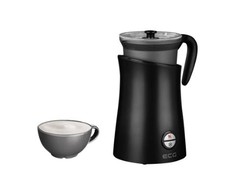 ECG NM 2255 Latte Art Juodas Pieno plakiklis, 3 automatiniai darbo režimai, Šildymo talpa: 300 ml / putojimui 150 ml