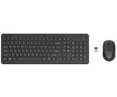 Klaviatūra Hewlett Packard (HP) HP 330 belaidės pelės ir klaviatūros rinkinys – juodas – JAV anglų kalba