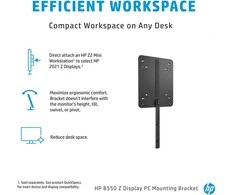 Laikiklis Hewlett Packard (HP) HP B550 DM Desktop Mini Thin Client PC Mounting Bracket for 724pu, 724pn, 724pf, 732pk, Z24f G3, Z24u G3, Z24n G3, Z27k G3, Z27q G3, Z27u G3, Z25xs G3, Z27xs G3, Z32k G3, Z24q G3, Z24m G3, 732pk, 724pf, P22h, P24h, P27h, P32u G5
