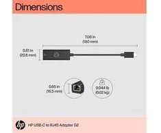 Hewlett Packard (HP) HP USB-C į RJ-45 10/100/1000 Gigabit LAN Ethernet RJ45 adapteris