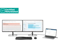 Hewlett Packard (HP) RENEW GOLD HP 524pu Series 5 Pro FHD Charging Monitorius - 23.8" 1920x1080 FHD 350-nit 100Hz AG, IPS, USB-C(100W/15W)/HDMI/DisplayPort Daisy-Chain, 3x USB-A, RJ-45 LAN, height adjustable/tilt/swivel/pivot, 1 metai (replaces E24u G5)