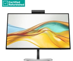 Hewlett Packard (HP) RENEW Sidabrinis HP 524pm Series 5 Pro FHD Conferencing Monitorius - 23.8" 1920x1080 FHD 350-nit 100Hz AG, IPS, USB-C(100W/15W)/HDMI/DP Daisy-Chain, 3x USB-A, speakers, webcam, RJ-45 LAN, height adjust/tilt/swivel/pivot, 1 metai (replaces E24m)