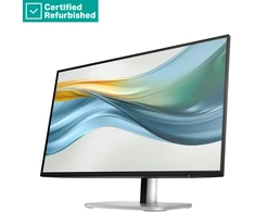 Hewlett Packard (HP) RENEW Sidabrinis HP 524pu Series 5 Pro FHD Charging Monitorius - 23.8" 1920x1080 FHD 350-nit 100Hz AG, IPS, USB-C(100W/15W)/HDMI/DisplayPort Daisy-Chain, 3x USB-A, RJ-45 LAN, height adjustable/tilt/swivel/pivot, 1 metai (replaces E24u G5)
