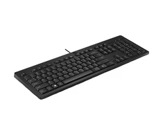 HP 125 G2 Klaviatūra su USB jungtimi su laidu, Sanitizable, Copilot Key - Juodas - US ENG