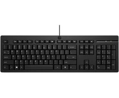 HP 125 G2 Klaviatūra su USB jungtimi su laidu, Sanitizable, Copilot Key - Juodas - ESTONIAN