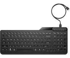 HP 405 su pašvietimu USB-C su laidu 24/7 Klaviatūra, Spill Resistant, Sanitizable, Programmable, Adjustable Tilt and LED brightness - Juodas - US ENG