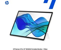 HP 514pn 5 serijos „Pro“ nešiojamasis monitorius – 14,36 colio, 2560 x 1600 WQXGA, 16:10, 75 Hz, 400 nitų AG, IPS, 2 USB-C, pakreipimo funkcija, 3 matmenys (pakeičia E14 G4)