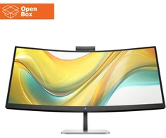 HP 534pm Series 5 Pro WQHD USB-C Curved Conferencing Monitorius - OPENBOX - 34" 3440x1440 WQHD 400-nit AG, VA, USB-C(100W/15W)/HDMI/DisplayPort, 3x USB-A, speakers, 5MP webcam, RJ-45 LAN, height adjustable/tilt/swivel, 3 metai (replaces E34m)