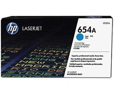 Hewlett Packard (HP) HP 654A žalsvai mėlyna originalioji LaserJet dažų kasetė, spalvota LaserJet M651 (15 000 puslapių)