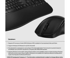 HP 685 Comfort Dual-Mode klaviatūra ir pelė rinkinys, atsparus skysčiams - Juoda - JAV anglų