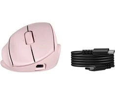 Hewlett Packard (HP) HP 725M Super Capacitor Ergonomic Tilt Wireless Bluetooth Pelė - Programmable, Multi-Surface, Multi-Device, Dual-Mode, Ultra-Fast Rechargeable, Semi-vertical tilt, Comfort Silicone - Juodas