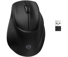 HP 725M superkondensatorinis ergonomiškas pakreipimo belaidis „Bluetooth“ pelė - programuojamas, daugiapaviršinis, daugiaįrenginis, dviejų režimų, itin greitai įkraunamas, pusiau vertikalus pakreipimas, patogus silikoninis - Juodas