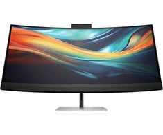 Hewlett Packard (HP) HP 740pm Series 7 Pro 5K Curved Conferencing Monitorius – 39,7 colio 5120 x 2160 WUHD 300 nitų 60 Hz AG, lenktas, IPS, 2 x USB-C (100 W)/HDMI/DisplayPort, 4 x USB-A, žiniatinklio kamera, R13-5 MP4 , reguliuojamo aukščio / pakreipimo / pasukimo, 3 metai (pakeičia Z40c G3)