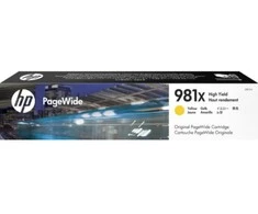 „Hewlett Packard“ (HP) „HP 981X High Yield Geltona Original PageWide“ kasetė (10 000 puslapių)