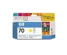 Hewlett Packard (HP) HP Nr.70 Rašalo krepšelis. Geltona su Vivera rašalu (130 ml)