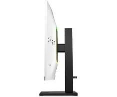 HP OMEN Transcend 32 baltas apšviestas žaidimų įkrovimo monitorius - 31.5" 3840 x 2160 4K UHD 240Hz 250 nitų AG, QD-OLED, USB-C (140W / 15W) / 2x HDMI / DisplayPort / garso lizdas, USB-C, 3x USB-A, KVM jungiklis, garsiakalbiai, reguliuojamo aukščio / pakreipimo / pasukimo, 1 metai