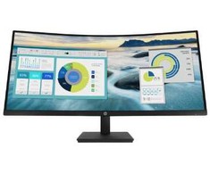 Hewlett Packard (HP) RENEW Sidabrinis HP P34hc G4 Curved Charging Monitorius - 34" 3440x1440 WQHD 250-nit 100Hz AG, Curved, VA, USB-C(65W)/HDMI/DisplayPort, 4x USB-A, speakers, height adjustable/tilt, 1 metai (Atnaujinta)