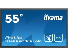 Laikiklis iiyama TH5565MIS-B1AG 55" LCD 1920x1080, 20TP IR Touch, Full Metal Housing, VGA, 3xHDMI, USB Interface, 450 cd/m2, Juodas