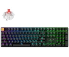 Keychron J5 Wireless (KJ5-H1) – US išdėstymas – Hot-Swappable Super Raudona – Juodas (Juoda) Mechaninė Belaidė Žaidimų Klaviatūra