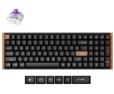 KEYCHRON K4 HE SE - US išdėstymas - Gateron Magnetic Nebula - Carbon Juodas Belaidė klaviatūra