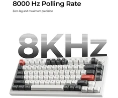 Keychron Q1 Ultra - US išdėstymas - Silk POM Raudona - Juodas Belaidė klaviatūra