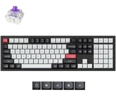 Keychron Q6 HE - US išdėstymas - Gateron Magnetic Nebula - Carbon Juodas Belaidė klaviatūra