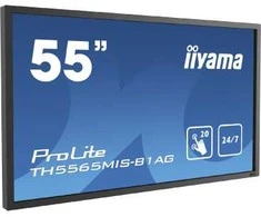 Laikiklis iiyama TH5565MIS-B1AG 55" LCD 1920x1080, 20TP IR Touch, Full Metal Housing, VGA, 3xHDMI, USB Interface, 450 cd/m2, Juodas