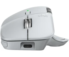 Logitech MX Master 4 for MAC Belaidė pelė RF belaidė + Bluetooth, 8000 DPI, Baltas Sidabrinis