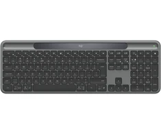 Logitech Signature Slim Solar+ K980 Belaidė klaviatūra, RF belaidė+Bluetooth, US Int, Graphite