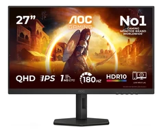 Monitorius AOC G4 Q27G4XF, 68.6 cm (27"), 2560 x 1440 pikselių, Quad HD, LED, 1 ms, Juodas, Pilkas