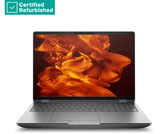 Nešiojamas kompiuteris Hewlett Packard (HP) RENEW Sidabrinis HP ZBook Fury Mobile Workstation G1i 16 - Ultra 7-255HX, 32GB, 2x 512GB SSD, RTX PRO 1000 Blackwell 8GB, 16 WUXGA 400-nit AG, WWAN-ready, Smartcard, FPR, US/Czech QWERTY backlit klaviatūra, 99Wh, Win 11 Pro, 1 metai (Atnaujinta)