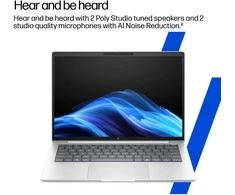 Nešiojamas kompiuteris HP EliteBook 8 G1i AI 16 - Ultra 7-258V, 32GB, 512GB SSD, 16 WUXGA 300-nit AG, 5MP IR cam, WWAN-ready, Smartcard, FPR, US backlit klaviatūra, Glacier Sidabrinis, 77Wh, Win 11 Pro, 3 metai