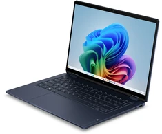 Nešiojamas kompiuteris HP OmniBook X Flip 14-kc0005nn - Ryzen AI 7 450 (8C) 50 NPU TOPs, 32GB LPDDR5X 7500 on-board, 512GB PCIe Gen4 Value, AMD Radeon 860M Graphics, Touch/14.0 2K (1920x1200) Brightview 400 nits, Athmospheric Mėlyna, Win 11 Home, 1 metai