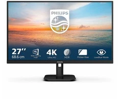 „Mmd Monitors“ ekranai „PHILIPS 27E1N1800A/00“, 27 colių, 4K UHD IPS, 60 Hz, 350 cd/m2, 4 ms, 2xHDMI2.0, DP garsiakalbiai