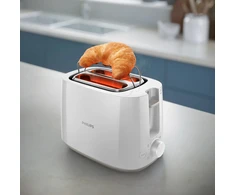 Philips Daily Collection Toaster HD2582/00 8 settings Integrated bun warming rack Compact design Dust cover (Pažeista pakuotė)