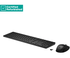 Hewlett Packard (HP) RENEW GOLD HP 655 Wireless Pelė Klaviatūra Combo, spill resistant - Juodas - US ENG (Atnaujinta)