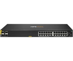 Šakotuvas Hewlett Packard (HP) HPE Aruba Networking CX 6000 24p 10M/100M/1G Class4 PoE 4p SFP 1G 370W Switch