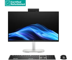 Stacionarus kompiuteris Hewlett Packard (HP) RENEW Sidabrinis HP EliteStudio 8 G1i AIO All-in-One 24 - Ultra 7-265, 16GB, 512GB SSD, 23.8 FHD Non-Touch AG, Height Adjustable, USB Mouse, Win 11 Pro, 1 metai