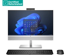 Stacionarus kompiuteris Hewlett Packard (HP) RENEW Sidabrinis HP Elite 840 G9 AIO All-In-One 24 - i5-14500, 16GB, 512GB SSD, 23.8 FHD Non-Touch AG, Height Adjustable, USB Mouse, Win 11 Pro, 1 metai