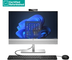 Hewlett Packard (HP) RENEW Sidabrinis HP Elite 840 G9 AIO All-In-One 24 - i7-14700, 16GB, 512GB SSD, 23.8 FHD Non-Touch AG, FPR, Height Adjustable, USB Mouse, Win 11 Pro, 1 metai (Atnaujinta)